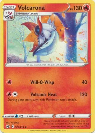 Volcarona - 025/159 - Rare
Crown Zenith Singles