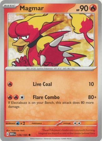 Magmar - 126/165 - Common Scarlet &amp; Violet 151 Singles