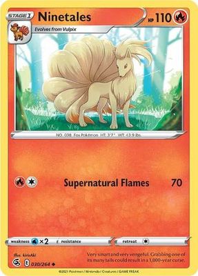 Ninetales - 030/264 - Uncommon
Sword &amp; Shield: Fusion Strike Singles