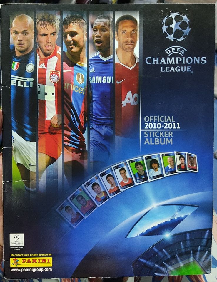 BA8 UEFA Champions League 2010 2011 Sticker Album Lleno