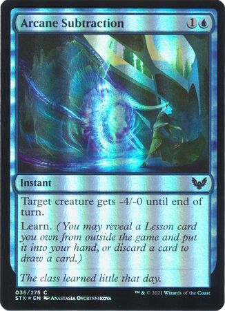 Arcane Subtraction 036/275 - Foil Strixhaven: School of Mages Foil Singles