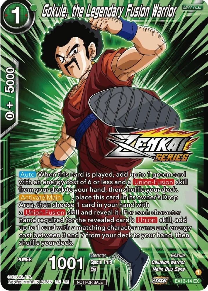 Gokule, the Legendary Fusion Warrior (Event Pack 12) - Tournament Promotion Cards (TPR)
Tournament Promotion Cards Foil