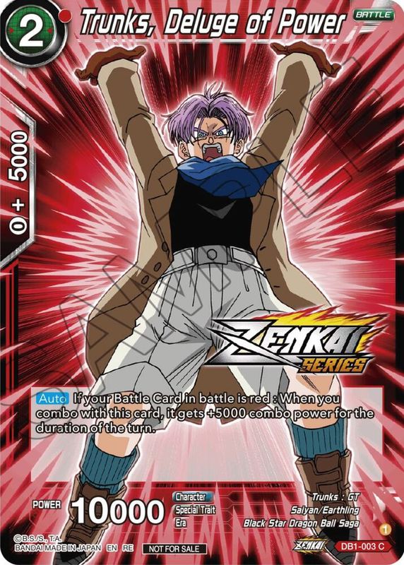 Trunks, Deluge of Power (Event Pack 12) - Tournament Promotion Cards (TPR)
Tournament Promotion Cards Foil