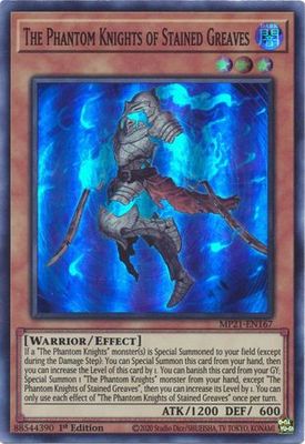 The Phantom Knights of Stained Greaves - MP21-EN167 - Super Rare 1st Edition 2021 Mega-Tin: Ancient Battles 1st Edition Singles (espanol)