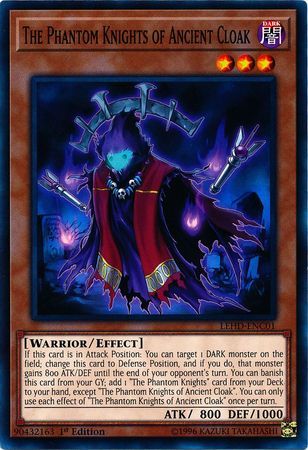 The Phantom Knights of Ancient Cloak - LEHD-ENC01 - Common 1st Edition
Legendary Hero Decks 1st Edition Singles