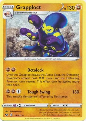 Grapploct - 113/202 - Rare Sword &amp; Shield (Base Set) Singles