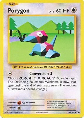 Porygon - 71/108 - Uncommon
XY: Evolutions Singles