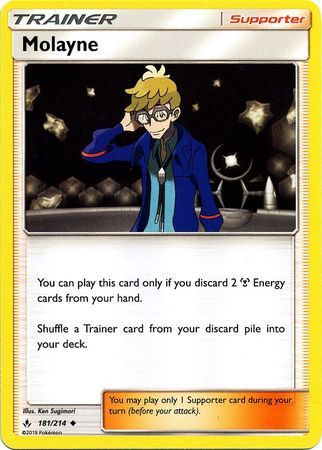 Molayne - 181/214 - Uncommon Sun &amp; Moon: Unbroken Bonds Singles