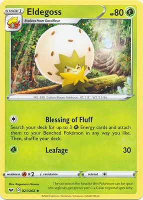 Eldegoss - 021/202 - Uncommon Sword &amp; Shield (Base Set) Singles