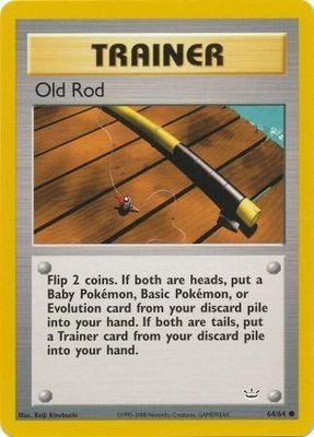 Old Rod - 64/64 - Common Unlimited Neo Revelation Unlimited Singles