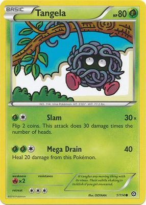 Tangela - 1/114 - Common
XY: Steam Siege Singles