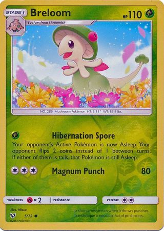 Breloom - 5/73 - Common Reverse Holo
Shining Legends Reverse Holo Singles