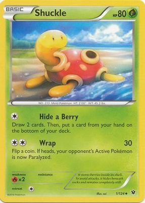 Shuckle - 1/124 - Uncommon
XY: Fates Collide Singles
