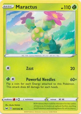 Maractus - 007/202 - Common
Sword &amp; Shield (Base Set) Singles