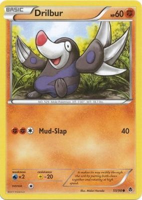 Drilbur - 55/98 - Common
Black &amp; White 2: Emerging Powers Singles