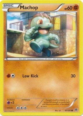 Machop - 47/101 - Common
Black &amp; White 10: Plasma Blast Singles