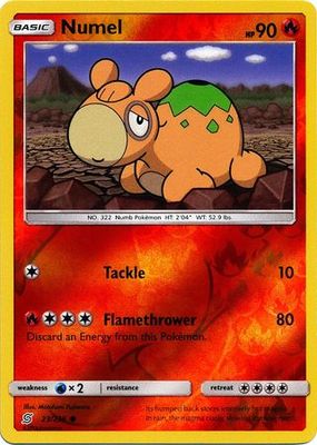 Numel - 23/236 - Common Reverse Holo Sun &amp; Moon: Unified Minds Reverse Holo Singles