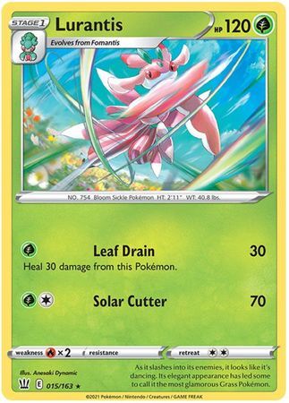 Lurantis - 015/163 - Rare
Sword &amp; Shield: Battle Styles Singles