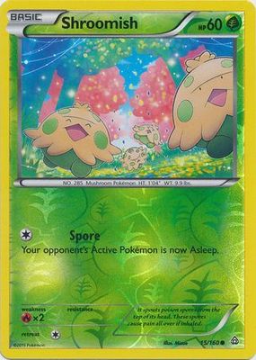 Shroomish - 15/160 - Common - Reverse Holo
XY: Primal Clash Reverse Holo Singles