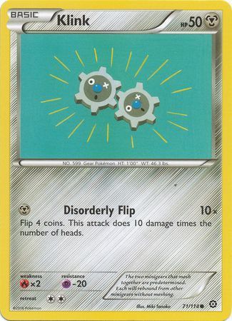 Klink - 71/114 - Common XY: Steam Siege Singles