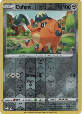 Cufant - 049/072 - Common Reverse Holo
Shining Fates Reverse Holo Singles