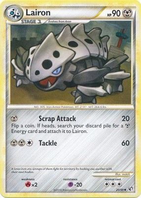 Lairon - 29/90 - Uncommon
HGSS - Undaunted Singles