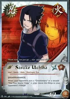 Sasuke Uchiha - N-236 - Rare
Naruto: Quest For Power