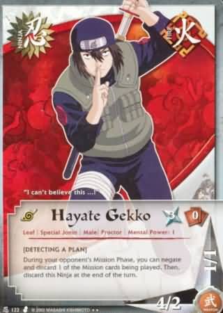 Hayate Gekko - 122 - Rare
Naruto CCG Promos
