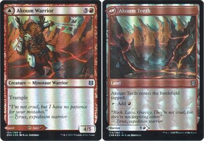 Akoum Warrior | Akoum Teeth 134/280 - Foil Zendikar Rising Foil Singles