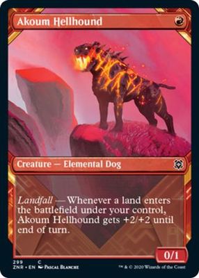 Akoum Hellhound 299 - Alternate Art Showcase
Zendikar Rising Collector Booster Singles