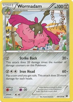 Wormadam - 59/124 - Uncommon
XY: Fates Collide Singles