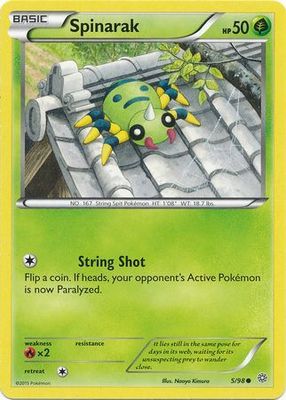 Spinarak - 5/98 - Common
XY: Ancient Origins Singles