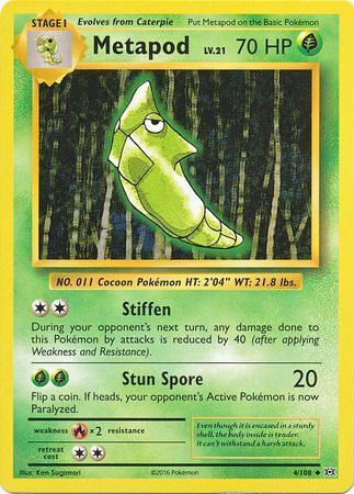 Metapod - 4/108 - Uncommon
XY: Evolutions Singles