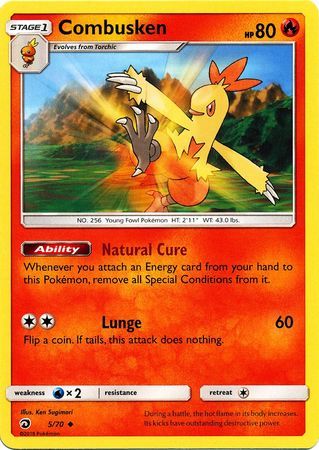 Combusken - 5/70 - Uncommon
Sun &amp; Moon: Dragon Majesty Singles