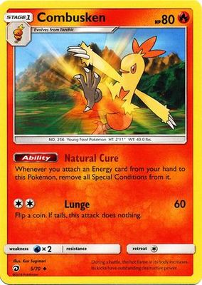 Combusken - 5/70 - Uncommon
Sun &amp; Moon: Dragon Majesty Singles
