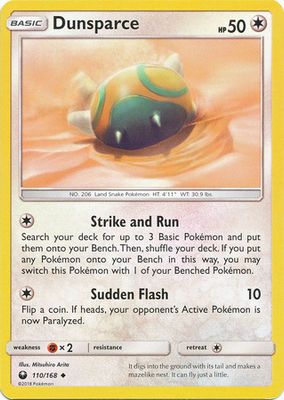 Dunsparce - 110/168 - Uncommon
Sun &amp; Moon: Celestial Storm Singles
