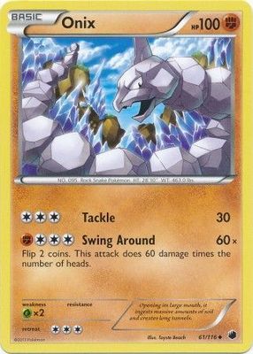Onix - 61/116 - Uncommon
Black &amp; White 9: Plasma Freeze Singles
