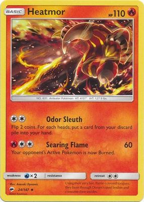 Heatmor - 24/147 - Uncommon
Sun &amp; Moon: Burning Shadows Singles