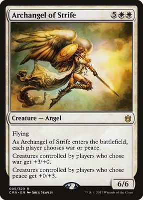 Archangel of Strife - Commander Anthology (CMA) Commander Anthology