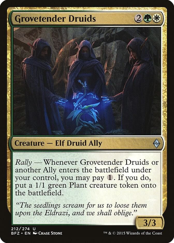 Grovetender Druids 212/274 - Battle for Zendikar (BFZ)