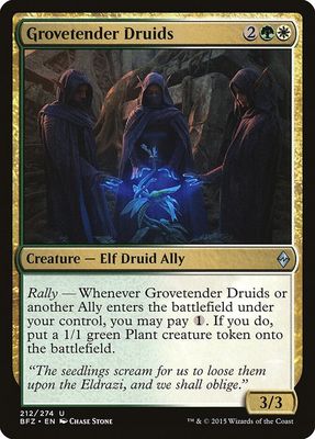 Grovetender Druids 212/274 - Battle for Zendikar (BFZ)