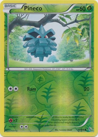 Pineco - 4/106 - Common Reverse Holo
XY: Flashfire Reverse Holo Singles