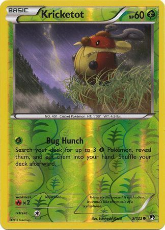 Kricketot - 5/122 - Common Reverse Holo XY: Breakpoint Reverse Holo Singles