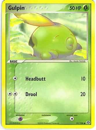 Gulpin - 51/106 - Common
Ex Emerald Singles