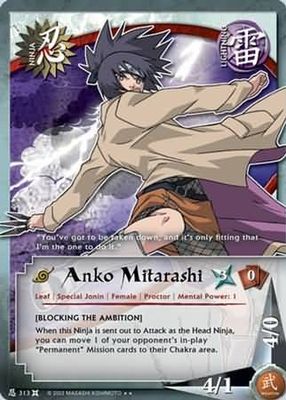 Anko Mitarashi - 313 - Rare
Naruto: The Chosen Foil