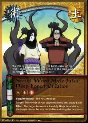 Secret Wood Style Jutsu: Deep Forest Creation - J-US024 - Rare
Naruto: Quest For Power Foil