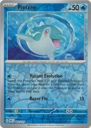 Finizen - 060/197 - Common Reverse Holo Scarlet &amp; Violet: Obsidian Flames Reverse Holo Singles