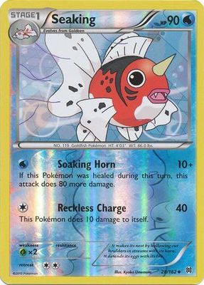 Seaking - 28/162 - Uncommon Reverse Holo XY: Breakthrough Reverse Holo Singles