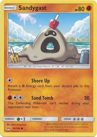 Sandygast - 74/149 - Common Sun &amp; Moon (Base Set) Singles