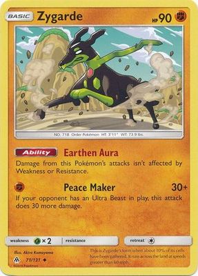 Zygarde - 71/131 - Uncommon
Sun &amp; Moon: Forbidden Light Singles